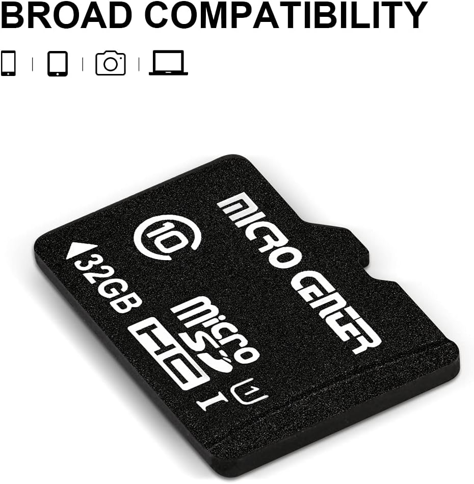 Micro Center 32GB Class 10 MicroSDHC Flash Memory Card with Adapter for Mobile Device Storage Phone, Tablet, Drone & Full HD Video Recording - 80MB/s UHS-I, C10, U1 (5 Pack) - Image 4